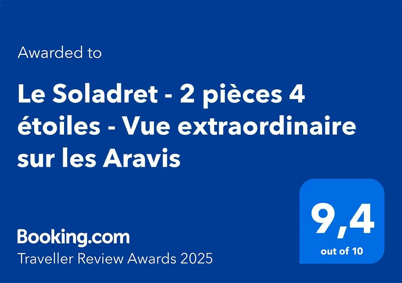 Apartmán Le Soladret - 2 Pieces 4 Etoiles - Vue Extraordinaire Sur Les Aravis La Clusaz